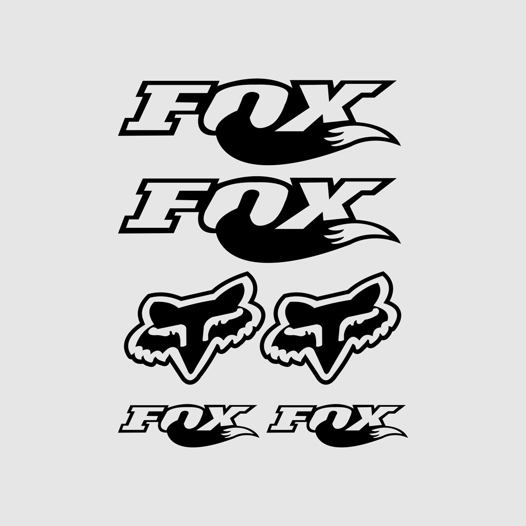 Kit of 6 Fox Racing Stickers Etsy