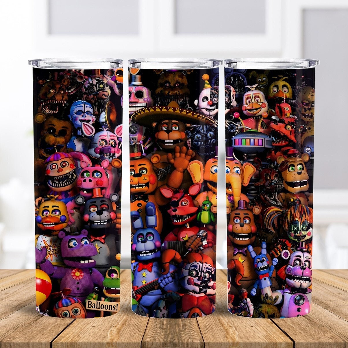 FNAF Party Favors Coloring Sheets Physical Item, No Printer