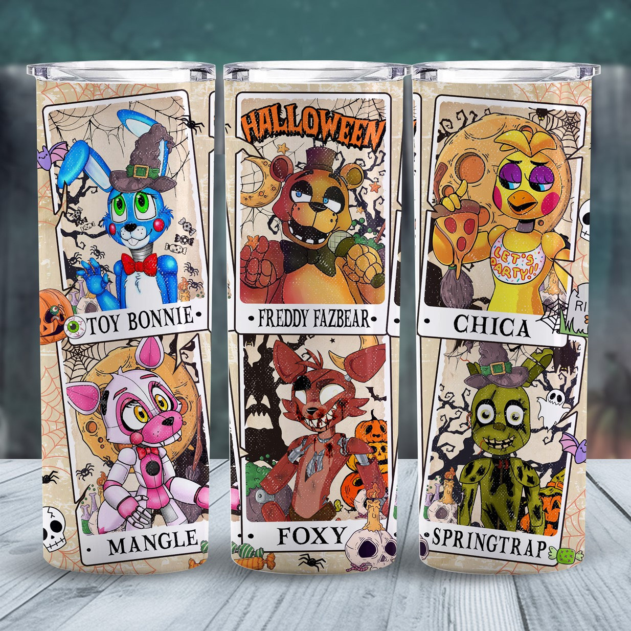 Cute Five Nights at Freddy's Stickers 4 Pack Stinkostudio 