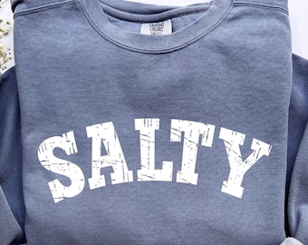 Salty Oversized Hoodie & Sweatshirt, Salty Hoodie,Cute Beach Hoodie, Cute Beach Sweatshirt,  Cute Summer Sweatshirt, Beachy Sweatshirt