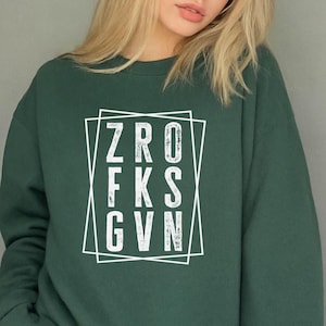 Funny Adult Humor Sweatshirt: Zero F*cks Given Unisex Graphic