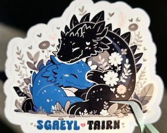 Fourth Wing Tairn Sgaeyl Sticker | Sticker of love(Wholesome Edition)