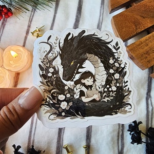 Fourth Wing Tairn Violet Sticker |  Tairn, Violets protector