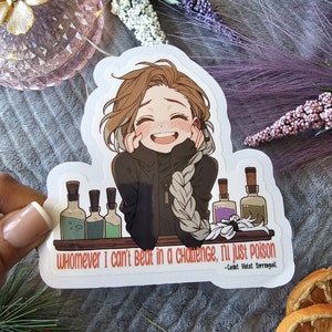 Violet Sorrengail Loves Poisons Sticker