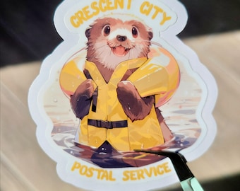 Crescent City Otter Sticker | Lunathion Postal Service