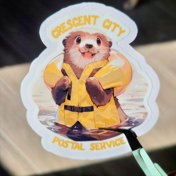 Sticker loutre de Crescent City | Service postal de Lunathion