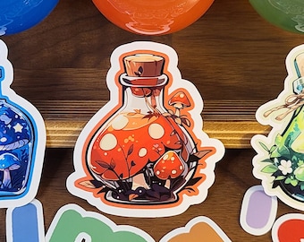 Witchcraft Cute Potion Stickers | Dish washer safe, Water proof, Weather resistant