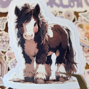 Clydesdale Foal Sticker: Weatherproof Vinyl Decal