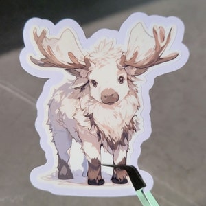 Swedish White Moose Sticker | BRAND NEW