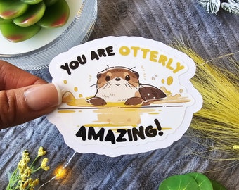 Otterly Amazing Sticker | Adorable Otter Sticker