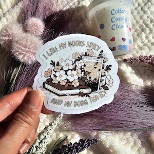 Book Spicy Boba Tea Icy | Funny Book Lover Gift | Variation 2