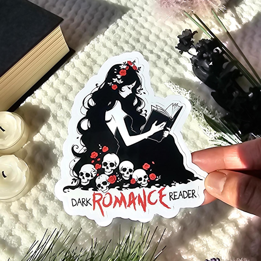 Dark Romance Book Reader Sticker - Etsy