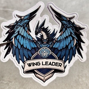 Wing Leader Fourth Wing Sticker  | Xaden Riorson | Sgaeyl Dragon