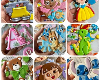 Custom Gluten Free Cookies: Organic Royal Icing, Cartoon Anime Disney Any Theme