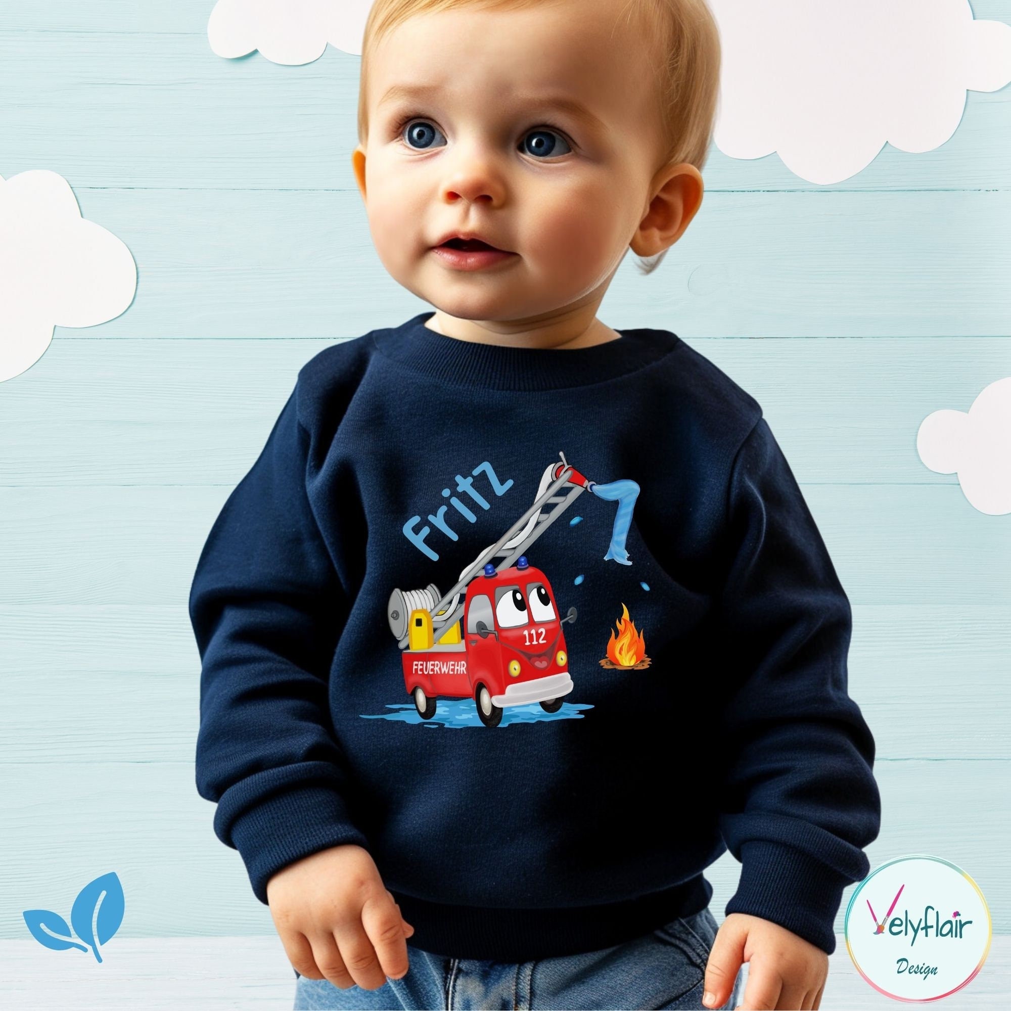 Feuerwehrkostüm Kinder 104 Shirtracer Feuerwehr Sweatshirt Kinder