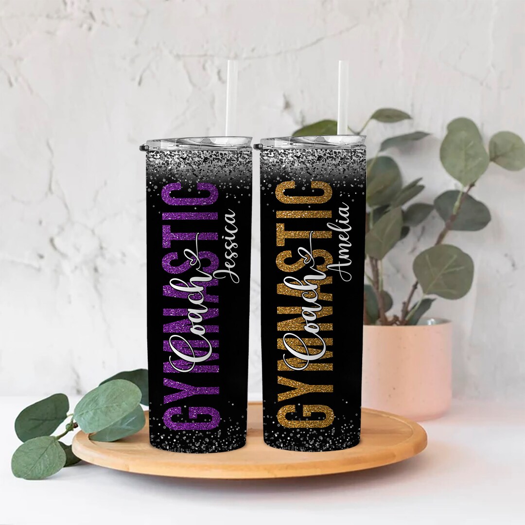 Gymnastics Coach Gift 20oz Skinny Tumbler, Gymnastics Coach Gifts, Gift for Coach, Coach Tumbler