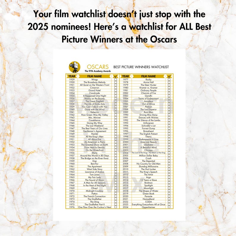 DIGITAL 2025 Oscars Ballot Printable - Il 794xN.6591218056 Dxuf 