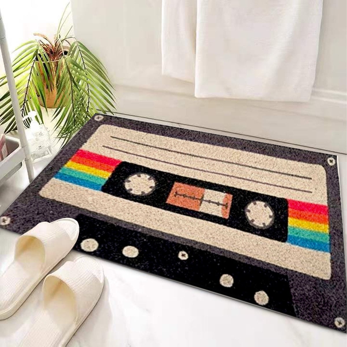 Personalized Classic Cassette Rug, 90s Rug, Tape Rug, Retro Design