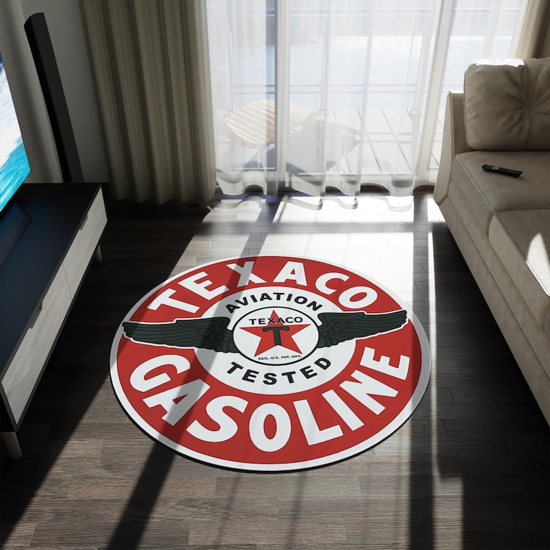 Texaco Background Texaco Gasoline Vintage Mat, More Mats on Www.posterify.eu - Etsy