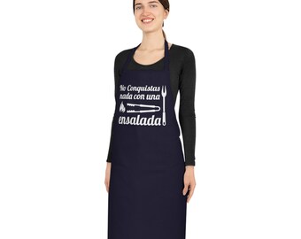 No Conquistas Nada Con Una Ensalada, BBQ Cotton Apron