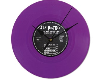 Relógio, Disco de Vinil dos Sex Pistols, Madeira, Mais em www.posterify.eu