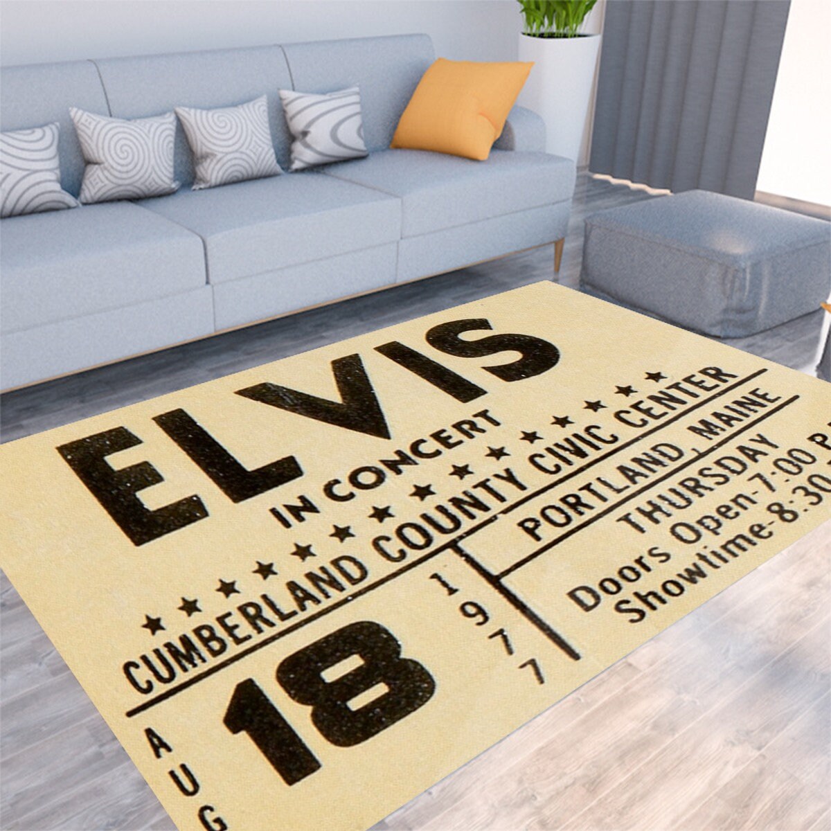 Elvis Presley Rug - Etsy