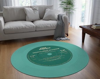 Tapete para Disco de Vinil Moonlight Shadow, Mike Oldfield (Personalize o seu tapete sob encomenda) Presente Perfeito Mais Tapetes em www.posterify.eu