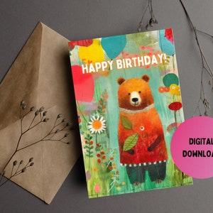 Tarjeta de felicitación de feliz cumpleaños, Celebración, Alegría, Deseos, Globos de pastel, Regalos, Risas, Amistad, Recuerdos, Felicidad,
