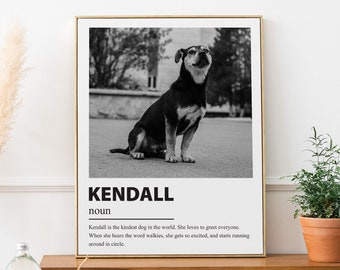Custom Pet Portrait Poster: Personalized Dog & Cat Memorial Art