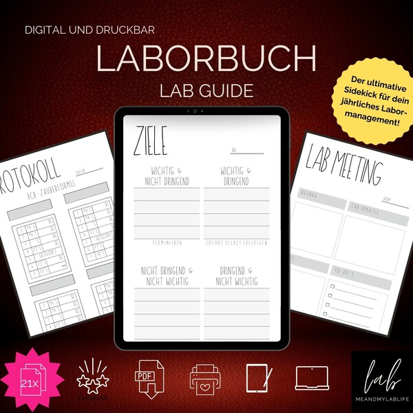 Laboratory Protocol Template Etsy Laboratory Protocol Template Etsy