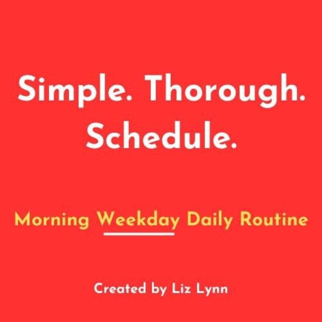 Morning Weekday Daily Routine - Etsy
