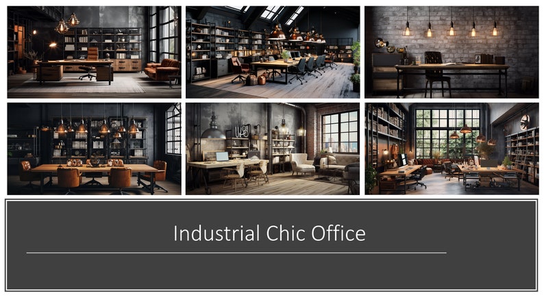 Industrial Chic | Virtual Background Pack | Backdrop | Office ...