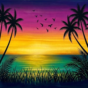 Florida Sunset Digital Wall Art Download