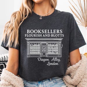 Flourish Blotts Comfort Color Shirt, Wizard House Shirt, Wizard Ghost Shirt, Magical Castle Shirt, Wizard School Shirt, Book Lover Gift