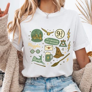 Wizard Items Shirt, Wizard Lover Gift, HP Fan Gift, Book Lover Gift, Bookworm Shirt, Universal Magical Shirt, Bookish Gift for Reader