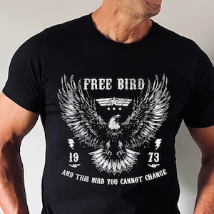 Free Bird Shirt | Comfort Colors Band T-Shirt, Old School Band T-shirt, Retro Music Shirt, Rock Band Shirt, Oversized Trendy Shirts
