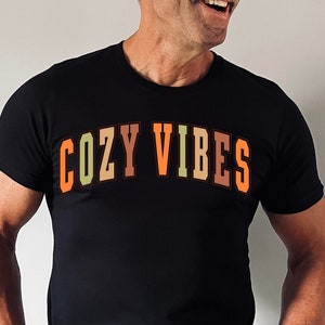Cozy Vibes Shirt, Fall Shirt, Retro Fall Crewneck, Womens Fall Shirt, Cozy Sweater Weather, Fall Shirts, Womens Gifts Shirt,Autumn Shirt