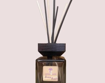 Difusor de Caña Negro 150ml Fragancia de Talco de Bebé