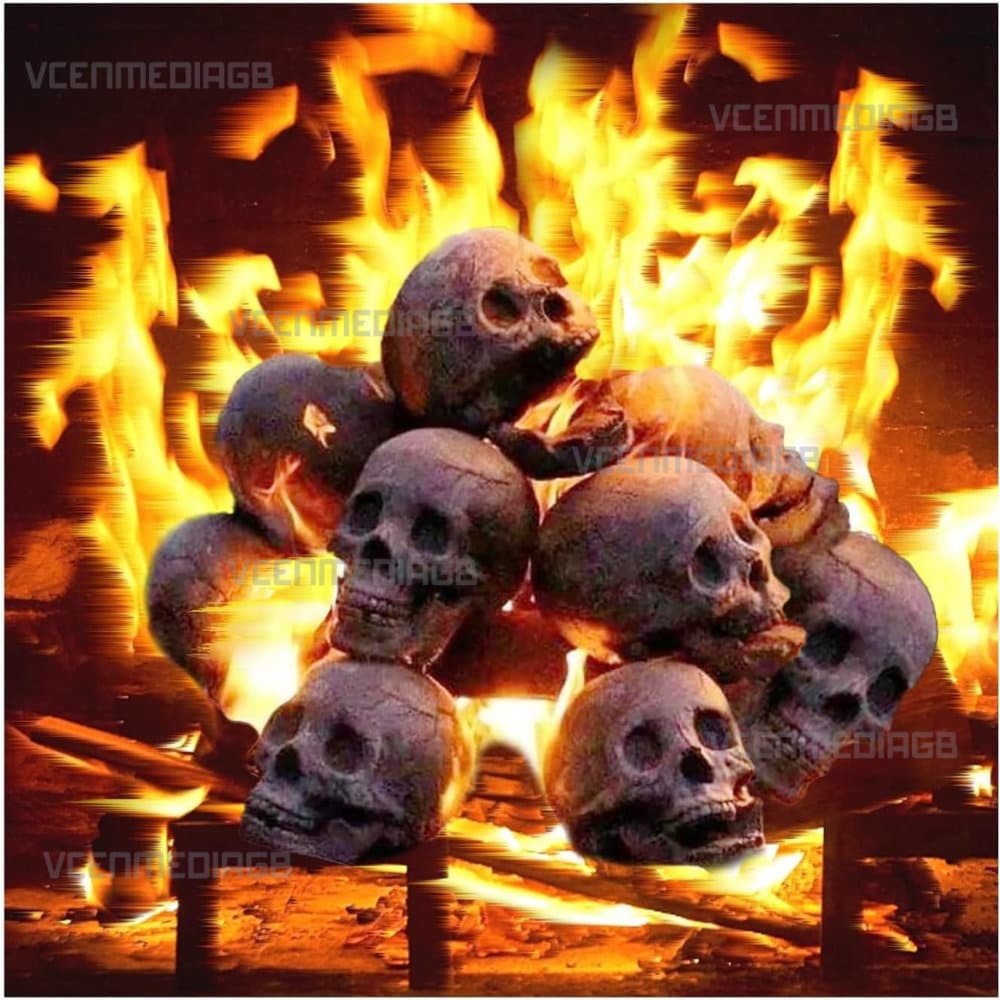 Fire Skull Log - Etsy Canada