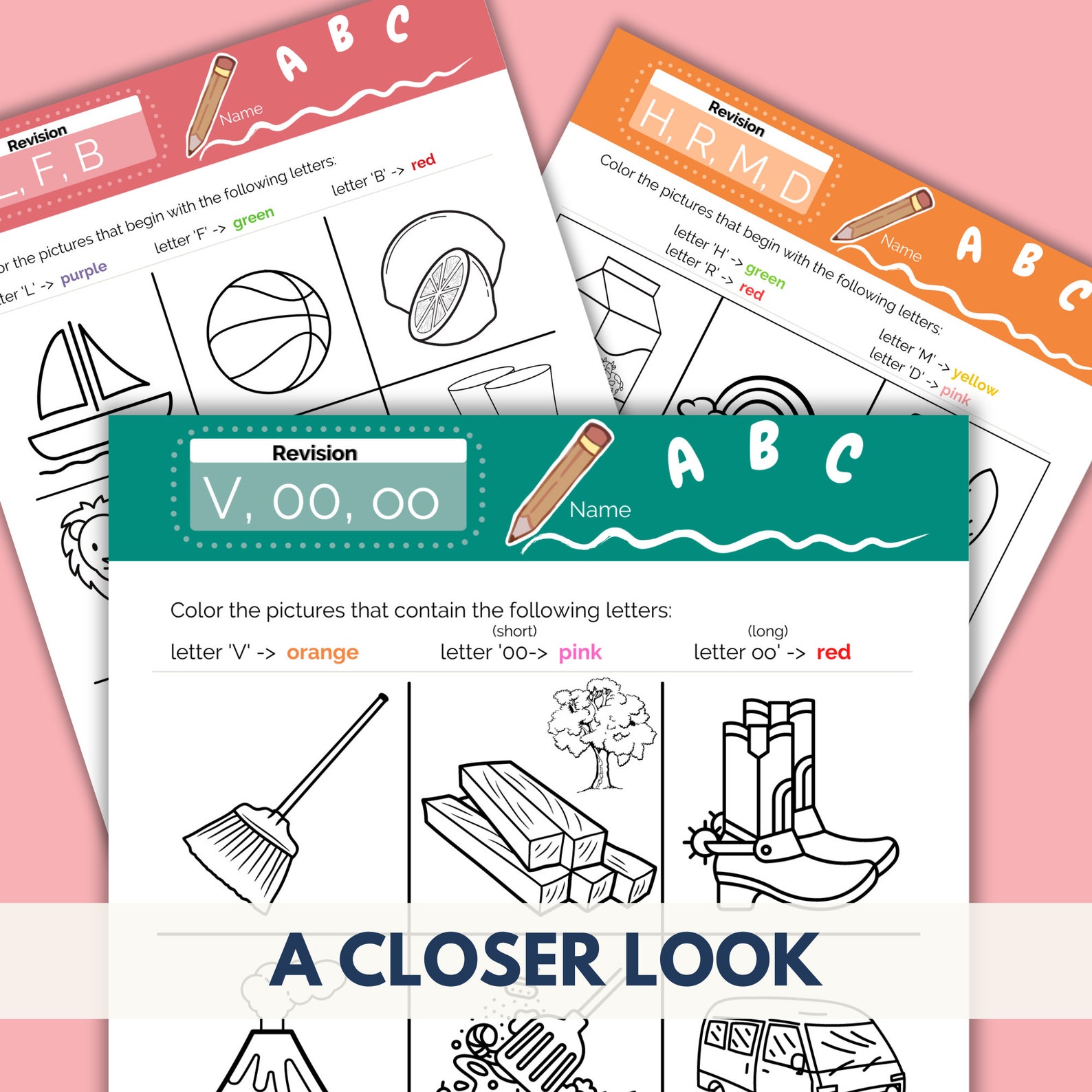 Phonics Worksheets, Back to School, Phonics Printables, Phonics