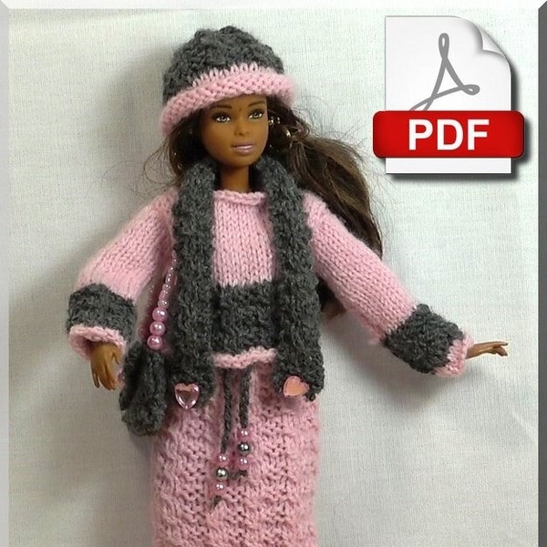 Fashion Doll Outfit - PDF Knit Number 10 (French only)