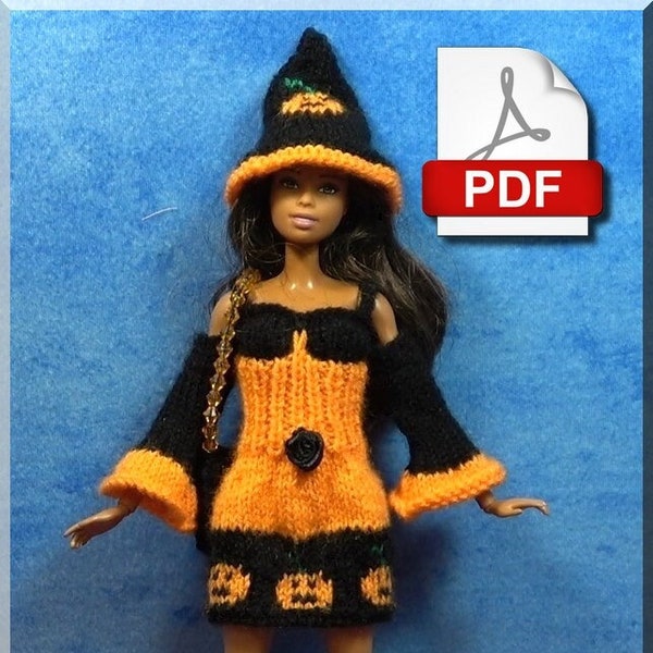Tenue Poupée Mannequin Halloween - PDF Tricot Numéro 21