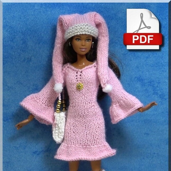 Fashion Doll Outfit - PDF Knit Number 26 (French only)