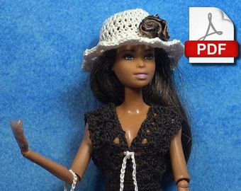 Fashion Doll Outfit - PDF Crochet Number 3 (French only)