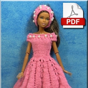 Fashion Doll Outfit PDF Tricot Number 34 French only image 1