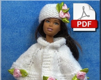 Fashion Doll Bride Outfit - PDF Knitting Number 31 (French only)