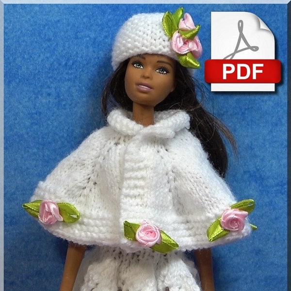 Fashion Doll Bride Outfit - PDF Knitting Number 31 (French only)