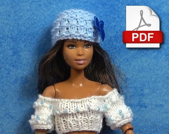 Fashion Doll Summer Outfit - PDF Knitting Number 42 (French only)