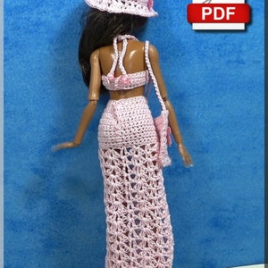 Tenue Poupée Mannequin PDF Crochet Numéro 1 french only image 3