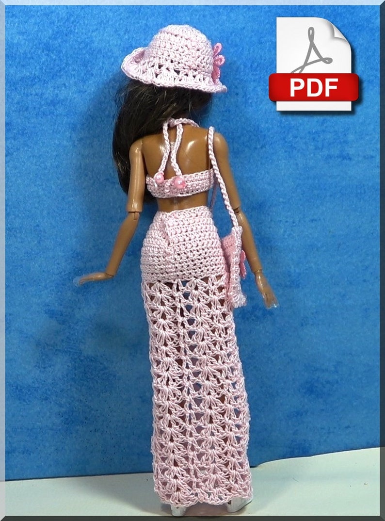 Tenue Poupée Mannequin PDF Crochet Numéro 1 french only image 3